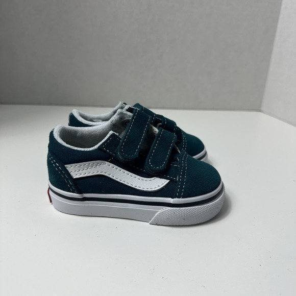 Vans Kids Sneakers - Teal and White - Picture 9 of 12